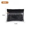 Bolsa de armazenamento de joias de veludo EVA conveniente, bolsa com zíper transparente, bolsa de joias portátil, bolsa de armazenamento para anéis, colares e brincos