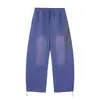 Pantalones de chándal anchos retro callejeros americanos holgados, estilo perezoso, lavados, desgastados, casuales, deportivos, pierna ancha, cimitarra para hombre
