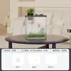 Acuario de Plástico para el Hogar, Tanque No Reflectante para Peces Dorados, Acuario Multifuncional, Mini Tanque para Guardar Peces Ornamentales Acrílicos