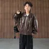 Chaqueta de Cuero para Niños 2026 Nueva Colección Primavera y Otoño Moda Infantil Moderna y Elegante para Niños Mayores en Otoño