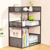 Estante de almacenamiento de escritorio para clasificación por materia, almacenamiento de archivos de oficina, organizador de libros de escritorio, estantería vertical de varias capas