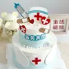 Pastel Día de la Enfermera Enchufe Tienda de Pasteles Decoración Pastel Día de la Enfermera Tarjeta de Amor Enchufe de Negocios Vestimenta Festiva