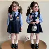 Vestido de Estilo Preppy para Niñas Otoño 2026 Nuevo Disfraz de Policía Conejo Elegante Vestido de Princesa para Niños