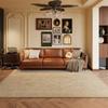 Alfombra Edad Media Sala de Estar Sofá Alfombra de Piso Impermeable Lavable Borrable Dormitorio Nuevo Retro Lujo Ligero Avanzado Estilo Americano Francés