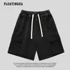 Pantalones Cortos de Mezclilla Funcionales Estilo Japonés Ropa de Trabajo Unisex Cinco Puntos Pantalones 2026 Verano Nuevos Sueltos Casuales de Longitud Media Pantalones Cinco Puntos
