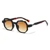 Nuevas Gafas de Sol Poligonales Transfronterizas de Comercio Exterior, Gafas de Sol de Moda Estilo Callejero Europeo y Americano, Gafas de Sol con Accesorio Metálico para Hombres y Mujeres