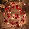 Luzes de LED Pequenas Coloridas Piscando Luzes de Cordão Céu Estrelado Ins Decoração Popular Coração de Menina Decoração de Quarto Cordão de Lâmpadas de Pérola