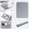 Esterilla Drenante Corrugada de Silicona Transfronteriza, Esterilla para Secar Platos en la Encimera, Esterilla Simple de Aislamiento Térmico para Mesa de Comedor, Esterilla Antideslizante para Tabla de Cortar