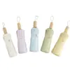 Sombrilla de goma de color vintage de 16 varillas, sombrilla de doble uso acuarela para estudiantes mujeres, resistente al viento, a prueba de sol, sombrilla protectora UV