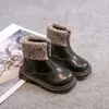 Vestido de estilo retro para niña. Botas Martens 2026 Otoño/Invierno Nuevas Llegadas Niños Suela Suave Cómodas Botas de Princesa Niños Grandes Cálidas Botas de Algodón