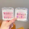 Lindas y suaves pegatinas de uñas de dibujos animados de frutas para niños, manualidades interactivas para padres e hijos, esmalte de uñas no pegajoso, versátiles para uso en casa y al aire libre
