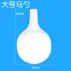 Venta Caliente DIY Pintado a Mano Pulpa Engrosada Grande y Pequeño Bebedero para Caballos Cara de Calabaza Pintura Facial Máscara de Halloween Pulpa de Papel Máscara Blanca