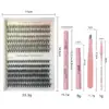Kit de Extensão de Cílios Russos Conjunto de Cílios Postiços 30D40D Hot Melt Cabelo Planicidade