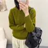 Suéter de Punto con Capucha Rojo para Mujer, Popular Este Año para Otoño e Invierno, Estilo Holgado y Relajado, Adecuado como Prenda Exterior o como Capa Base