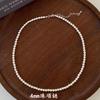 Collar de plata con forma de triángulo geométrico cuadrado roto, versátil, ligero, de lujo, con diseño de nicho, cadena de clavícula, collar avanzado.