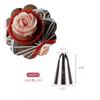 Boquilla para manga pastelera Xyt 5 6 8 10 12 14 16 18 20 dientes tamaño grande mediano pequeño frijol soluble galleta rosa