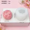Molde de Silicone para Vela Perfumada Flor de Rosa Bud Ornamentos de Gesso Perfumados DIY Molde para Decoração de Bolo