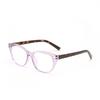 Gafas Xunge 68018 Ojo de Gato Marco Pequeño Colorido Combinación de Colores Carey Gafas Planas Coloridas