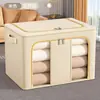 Caixa de Armazenamento de Roupas Grande Capacidade Guarda-Roupa Roupas Colcha Caixa de Armazenamento Doméstica Tecido Dobrável Caixa de Armazenamento Artefato
