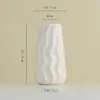 Vaso de Cerâmica Ondulado Simples e Criativo Shumen Ornamentos para Arranjo de Flores de Sala de Estar em Casa Vasos Hidropônicos Decorativos de Alta Qualidade