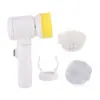 Cepillo de Limpieza Eléctrico, Cepillo Práctico para Tareas Domésticas, Cepillo Eléctrico de Limpieza para Bañera, Set Especial de Limpieza e Higiene para Cocina, Ahorro de Agua