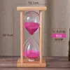 Reloj de Arena de Madera Maciza 30/60 Minutos Temporizador Hecho a Mano Regalo Creativo Reloj de Arena para Niños Temporizador Resistente a Caídas