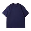 Camiseta de manga corta de peso pesado de 480 g, hecha a medida para hombres y mujeres, camiseta de algodón de cuello redondo transfronteriza, camiseta de algodón con cuello para grupo de hombres