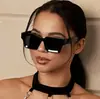 Óculos de Sol High-End com Armação Grossa, Estilo Europeu e Americano, Modernos, que Fazem o Rosto Parecer Menor, Óculos de Sol Personalizados Estilo Streetwear com Proteção UV para Mulheres e Homens