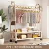 Arara de chão para uso doméstico no quarto, arara móvel para pendurar roupas, varal de varanda, cabideiro simples para apartamentos de aluguel