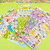 Adesivos Estéreo 3D de Natal para Crianças Recompensas Educacionais para Bebês Adesivos de Educação Infantil Material de Decoração para Celular Álbum de Fotos Tablet