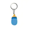 Chaveiro de Esquilo Bebê Novo Modelo Transfronteiriço Desenho Animado Destacável PVC Borracha Macia Chaveiro Pingente de Mochila de Estudante