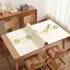 Mantel de mesa de PVC fresco y simple, a prueba de aceite, impermeable, fácil de limpiar, resistente al calor, mantel protector de mesa, sensación de lujo ligero y alta gama, mantel para mesa de café