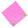 Botão Botão Copo de Papel Molde de Silicone Dobra Açúcar Bolo Decoração Molde DIY Assar Chocolate Molde