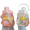 Taza Térmica de Gran Capacidad y Alta Calidad, Resistente a Altas Temperaturas, Taza con Popote para Niños, Nueva Taza de Verano 2026, Taza de Vientre Grande