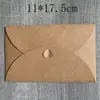 Sobre de Papel Kraft con Hebilla de Amor Estilo Retro Europeo DIY Decoración Creativa de Hebilla de Corazón Sobre Romántico para Carta de Amor