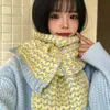 ¡Artículo de moda! Bufanda Larga Estrecha de Doble Raya para Mujer, Otoño e Invierno, Moderna, Versátil, Calentador de Cuello