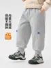 Pantalones Deportivos Casuales Forrados de Polar para Niño Estilo Europeo Invierno 2026 Ropa Nueva para Niños Bebés Niños Pequeños Pantalones Calientes de Invierno