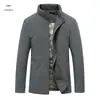 (90% plumón de ganso blanco, estándar nacional) Chaqueta gruesa y cálida para hombre con cuello alto y plumón de ganso, con cremallera, ropa de trabajo para hombre