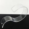 Suporte de acrílico transparente de fábrica para armazenamento de cintos, suporte em arco para exposição de cintos em loja de roupas masculinas e femininas