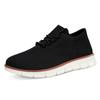 Zapatos Casuales de Encaje Ligeros Transfronterizos para Hombre 2025 Mocasines Transpirables Tejidos Fly Talla Grande para Hombre Mocasines para Hombre Negro