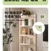 Estantería de Almacenamiento de Esquina de Madera Maciza, Gabinete Pequeño de Pared, Gabinete Triangular para Sala de Estar, Gabinete Bajo de Almacenamiento Multicapa, Estantería Estrecha en Forma de Abanico para Espacios Pequeños