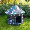 Casa Impermeable para Gatos Callejeros de Exterior, Nido Impermeable para Mascotas, Nido Frío para Gatos, Nido para Perros, Tela Oxford, Casa para Gatos Desmontable y Lavable, Nido para Gatos para Mascotas