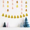Adornos Colgantes de Navidad Adornos Colgantes Tridimensionales para Árbol de Navidad Colgante de Flores de Cuerda de Papel Suministros de Decoración Colgante para Fiesta de Navidad