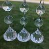 Cuentas octogonales de cristal acrílico DIY acabado para llevar cortina de cuentas para puerta accesorios de lámpara de cristal boda cuentas con cuentas