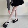 Primavera y verano nuevo vintage geométrico tótem encaje medias de red seda anti-gancho nicho hueco malla base pantimedias mujeres