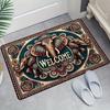 Alfombra de piso americana semicircular transfronteriza, especial para entrada, absorbente, antideslizante, alfombrilla para pies, puerta de cocina, resistente a la suciedad, alfombra, venta al por mayor