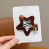 Pinza para el pelo de estrella de cinco puntas con flocado para niños, linda pinza para el pelo de osito para el lateral, nuevos accesorios para el pelo para niñas, pinza versátil para pelos sueltos