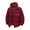 Nuevas Chaquetas de Algodón con Bloques de Color Falsas de Dos Piezas para Hombres y Mujeres en Otoño e Invierno Casuales Engrosadas con Capucha Ropa Cálida para Parejas Chaquetas de Algodón para Hombres