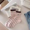Calcetines Mekki de Primavera y Verano para Mujer Nuevo Oso de Malla Bordado Calcetines de Media Caña para Mujer Modernos Simples Versátiles Calcetines de Rizo