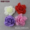 Flor de Espuma Rosa Flor Cabeza Planta Verde Artificial Flor Falsa Estilo Pico de Pollo Flor Flor de Rosa de Espuma Hecha a Mano DIY Ramo